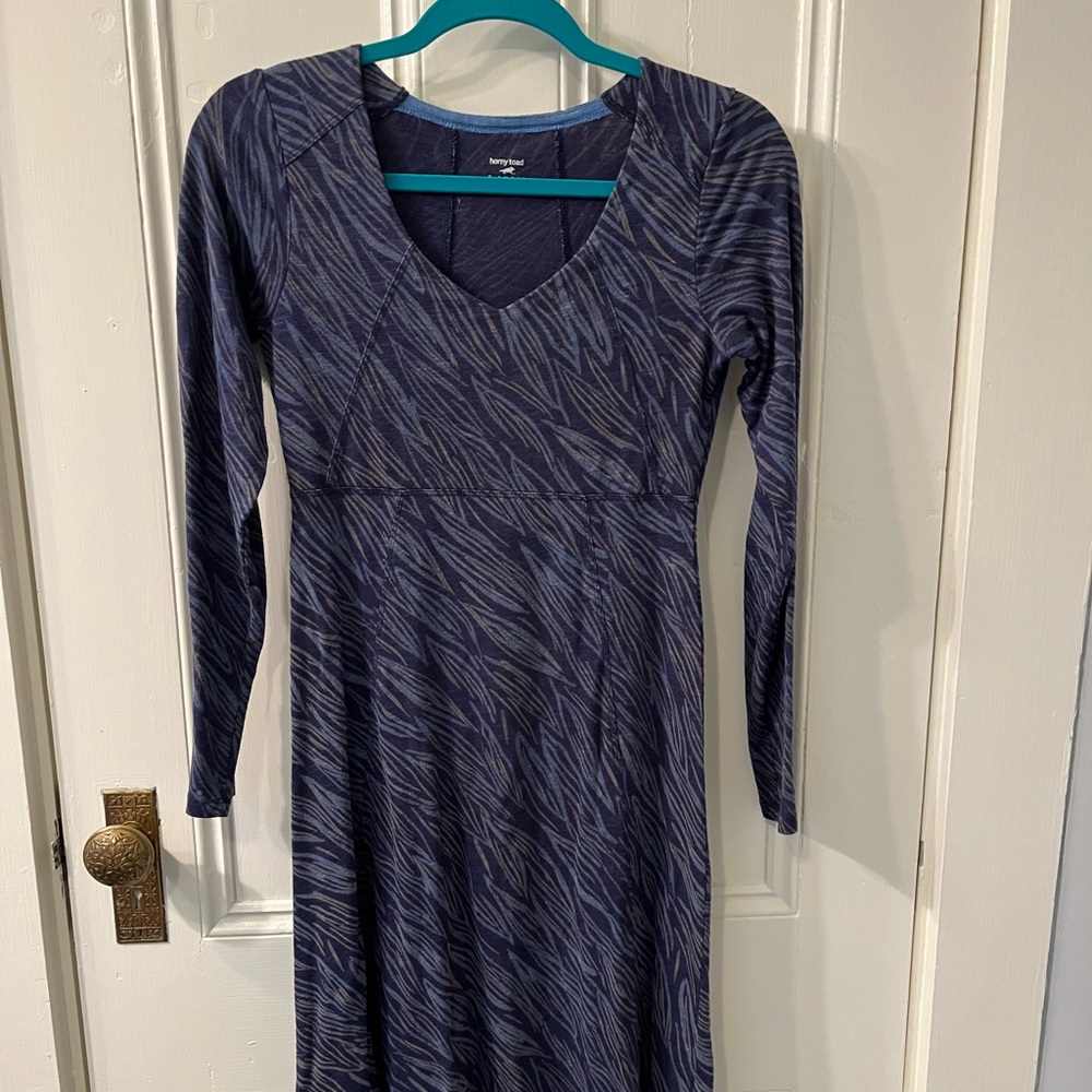 Horny Toad Asymmetric Long Sleeve Dress XS